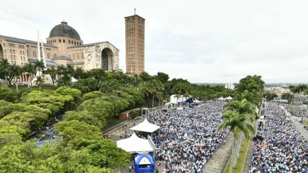 Pèlerinage du Rosaire des hommes, Notre Dame d'Aparecida, février 2023.