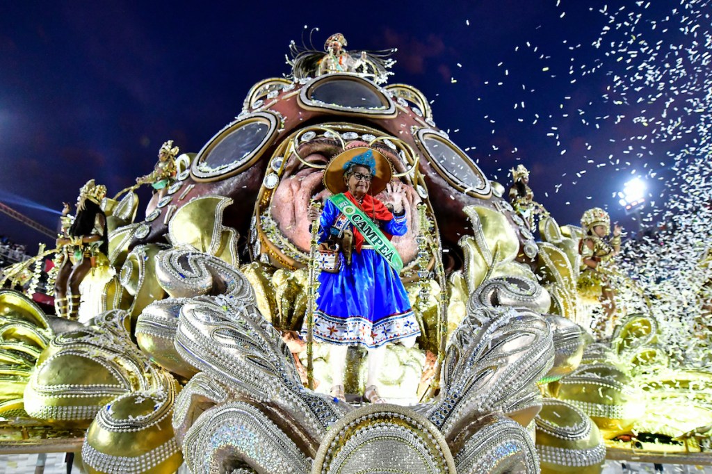 Carro alegórico da Imperatriz Leopoldinense, campeãa do carnaval do RJ em 2023