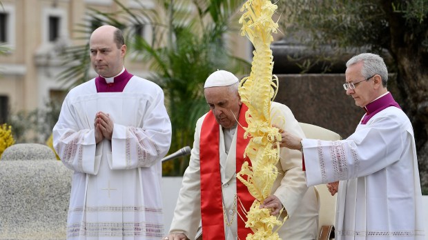 Pope Francis presides over the celebration of the Palm Sunday 2023