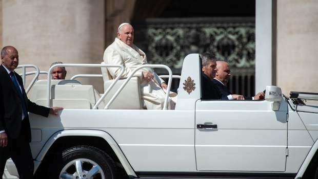 Pope Francis during his weekly general audience - April 19-2023