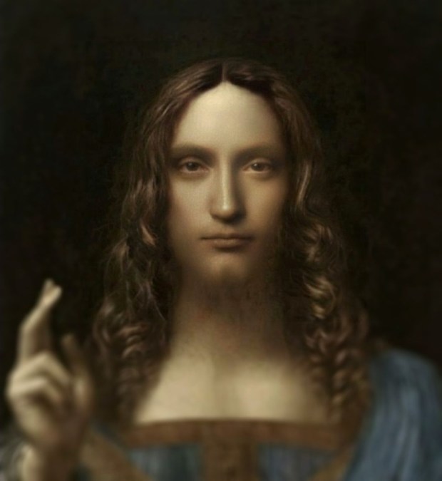 Salvator Mundi reconstruído por inteligência artificial