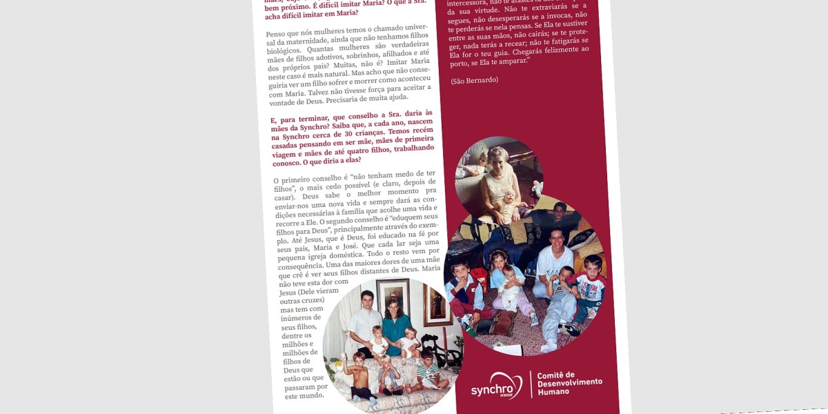 Boletim do Comitê de Desenvolvimento Humano da Synchro