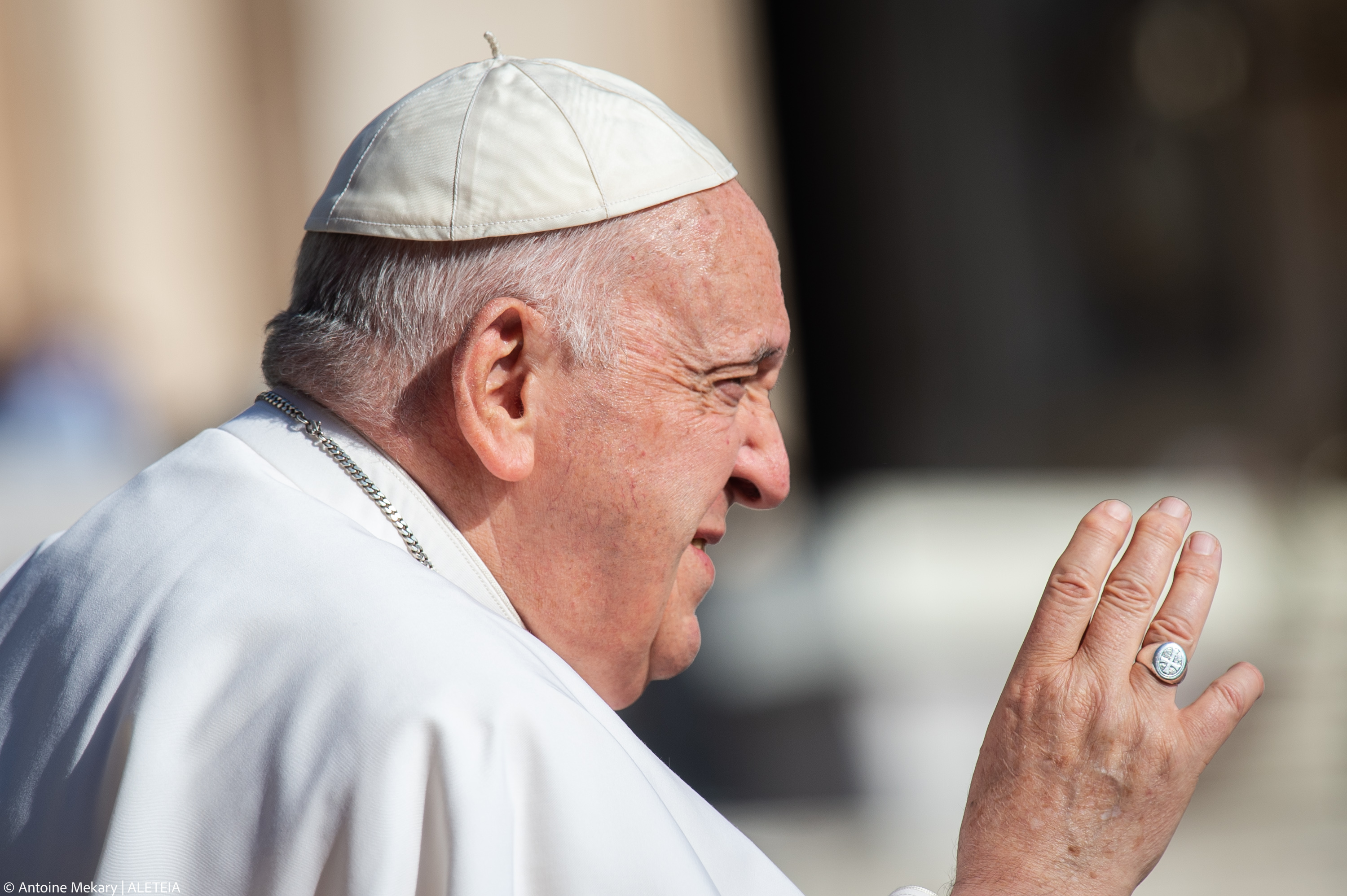 Pope Francis during his weekly general audience June 07 2023