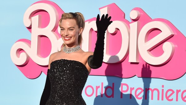 Margot Robbie at the premiere of Barbie.