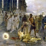 A cena da decapitação de São Paulo que está na catedral de Málaga