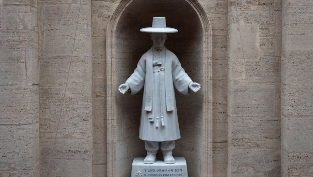 mass in St. Peter's Basilica on the occasion of the unveiling of the statue of St. Andrew Kim Tae-gon, the first Korean-born Catholic priest