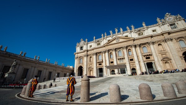 Pope Francis during his weekly general audience in Saint Peter's square at the Vatican