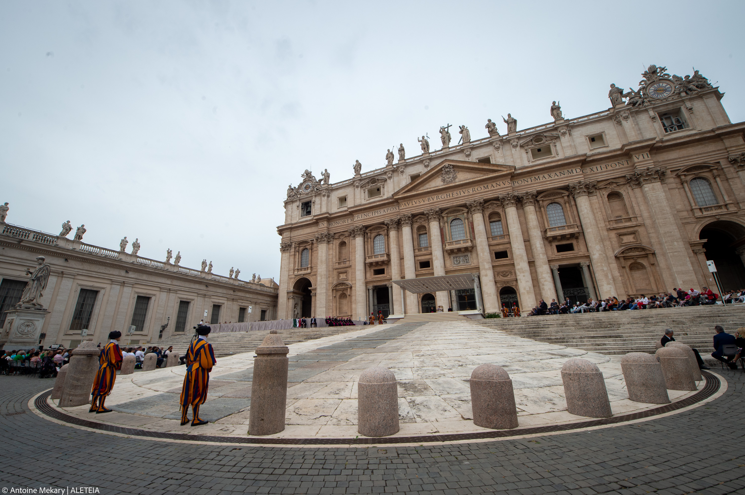 Pope Francis during his weekly general audience in Saint Peter's square