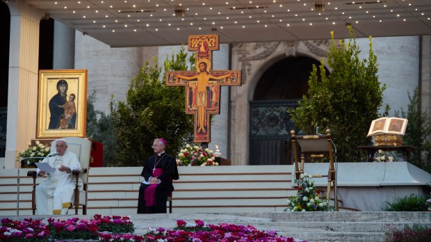 Pope Francis Vigil Prayer Protestants and Orthodox St. Peter's square
