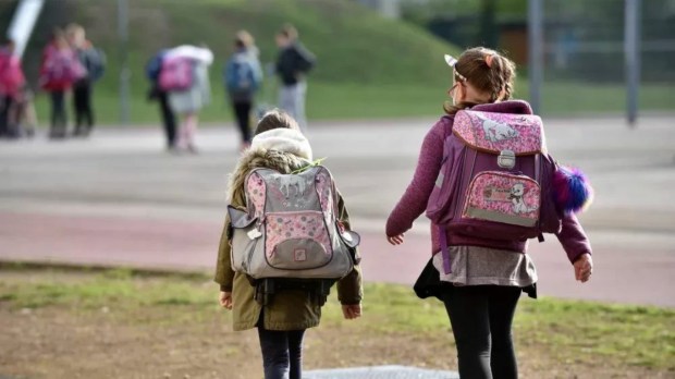 child going to school