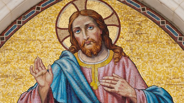 Jezus Chrystus na mozaice w Bari