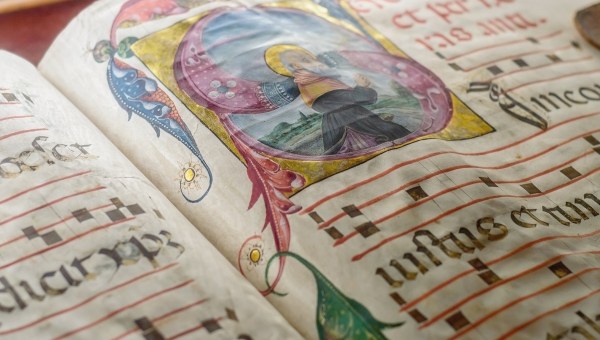 Medieval musical manuscript