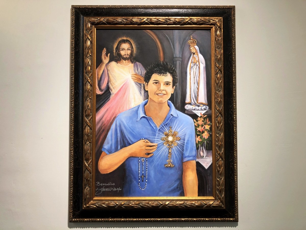 Painting of Blessed Carlo Acutis