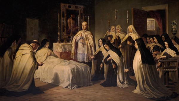 Pablo Pardo González: "Wiatyk św. Teresy od Jezusa" (1870), Museo del Prado