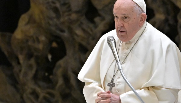 Papież Franciszek podczas audiencji generalnej 27.12