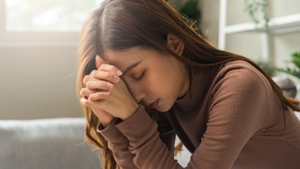 Woman at prayer