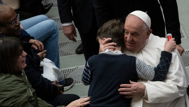 Pope Francis during his weekly general audience in Paul VI Hall at the Vatican on December 11, 2024.