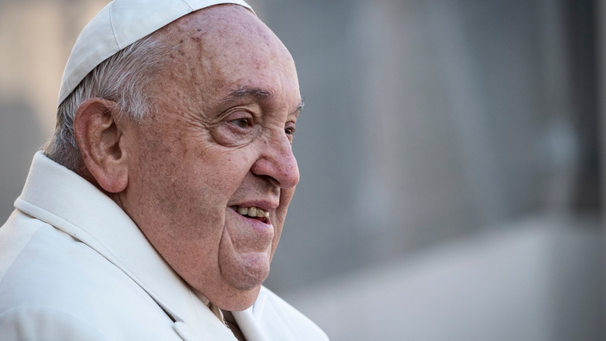 Pope Francis during his weekly general audience in St. Peter's square at the Vatican on December 04, 2024.