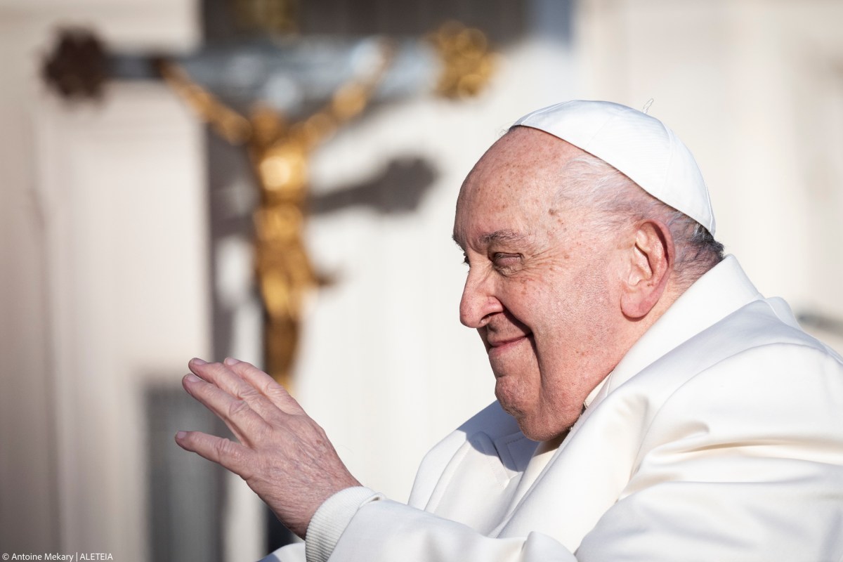 Pope Francis during his weekly general audience in St. Peter's square at the Vatican on December 04, 2024.