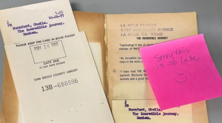 Livro devolvido à biblioteca mostra que nunca é tarde para pedir perdão